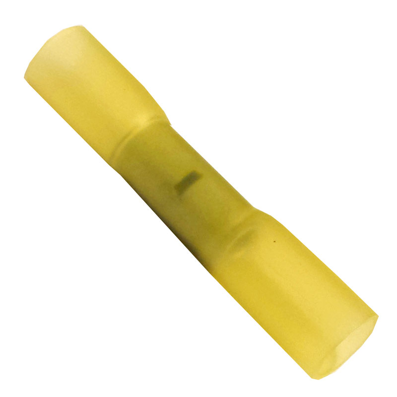 Yellow Adv-Lined H/Shk Butt Terminal Pk10