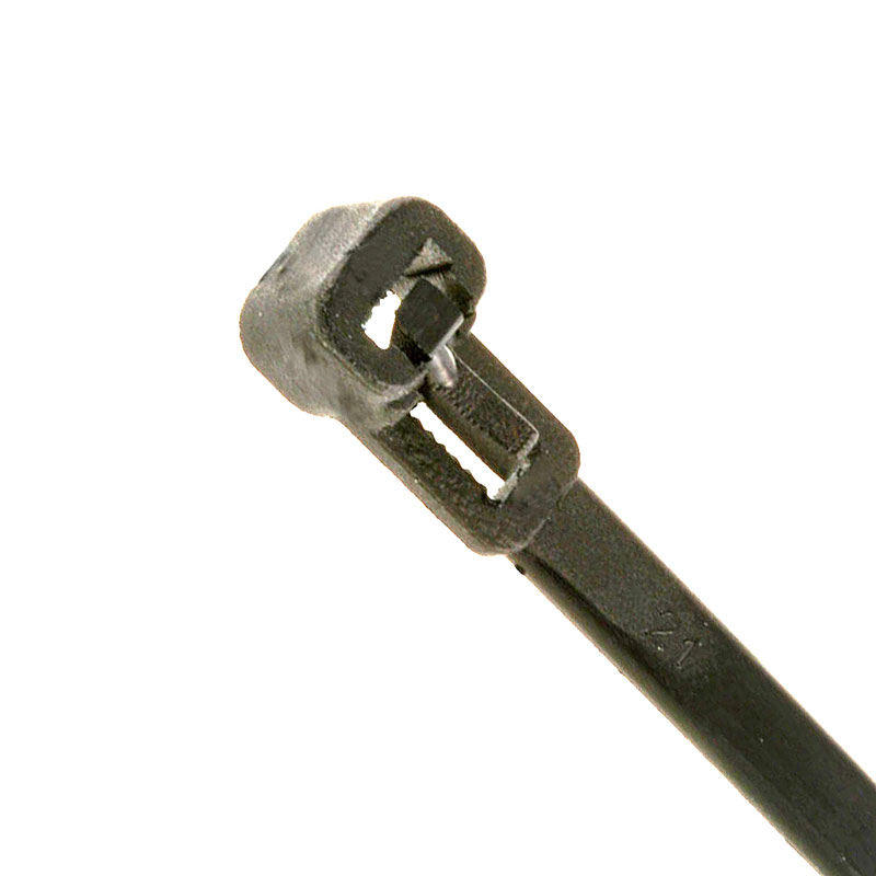 Releasable C/Tie 200mm x4.8mm Black Pk100