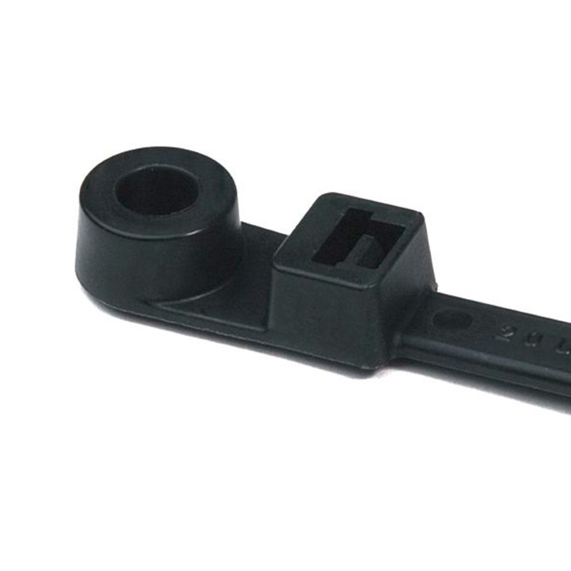 Screw Mounted C/Tie 400 x 7.6mm Blk Pk100Black Pk 100