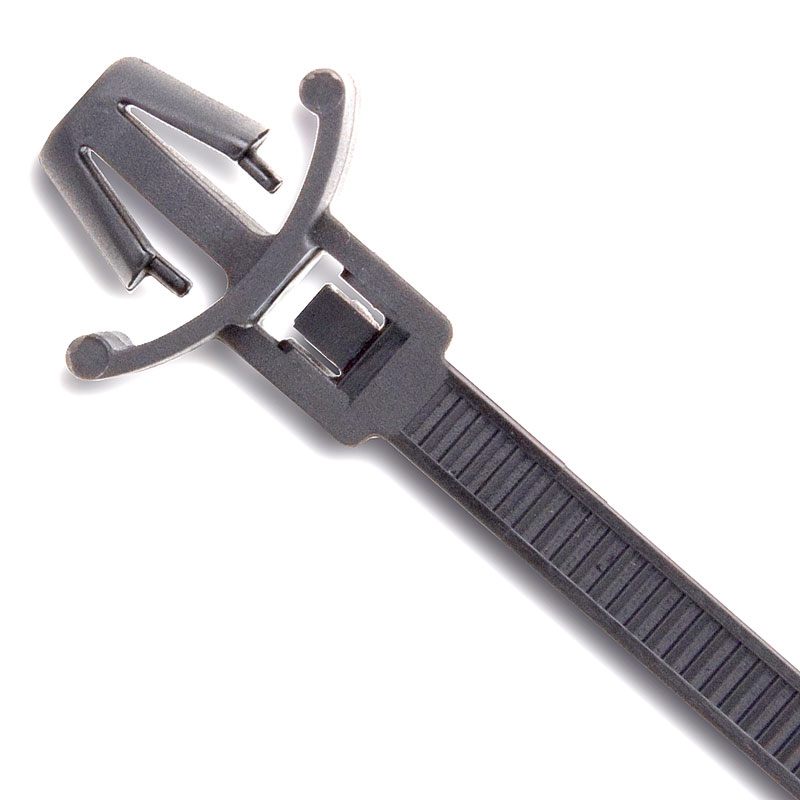 Panel Fixing Wing C/Tie 200x4.8mm Pk100Black Pk 100 (For M6 Hole)