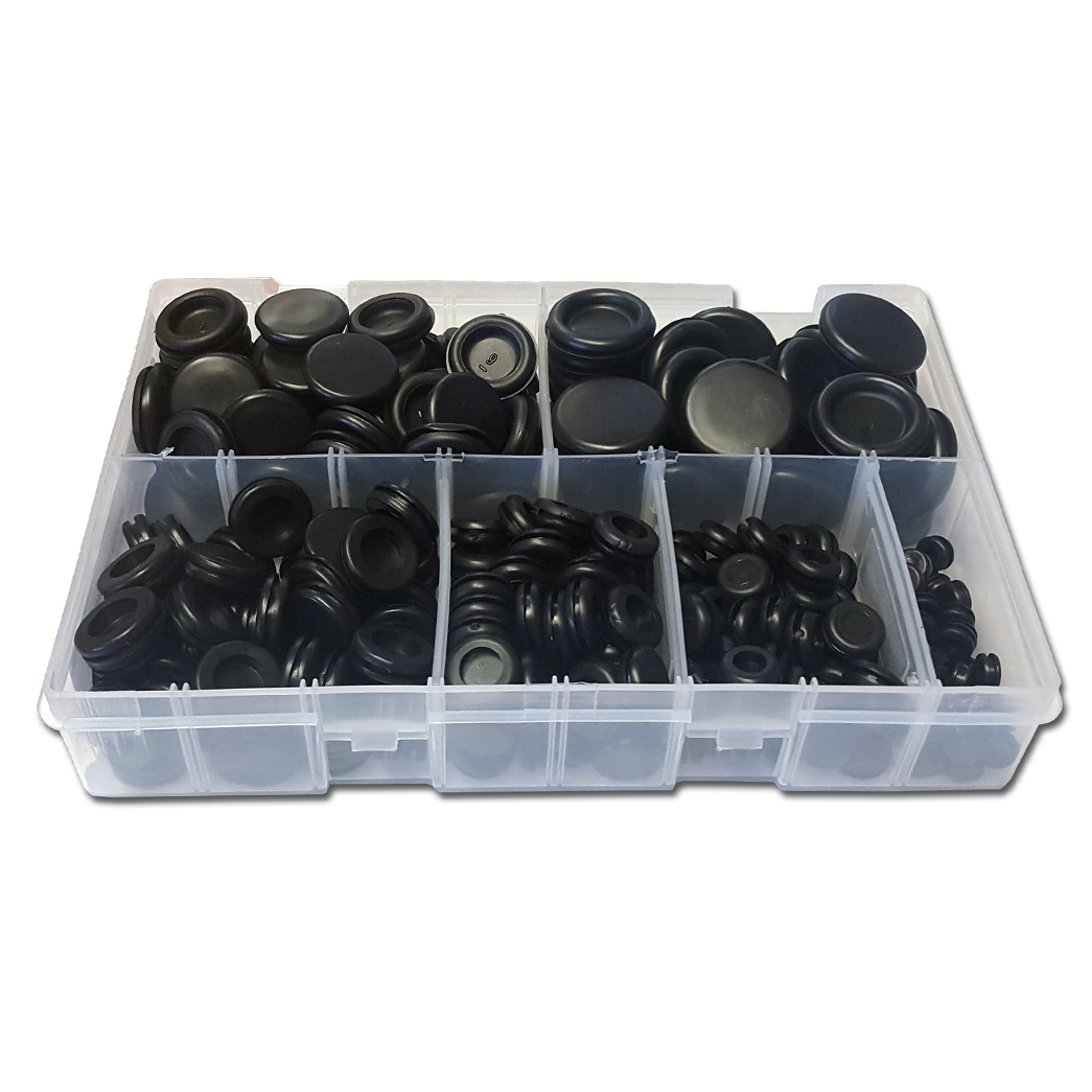 Assorted Blanking Grommets Box280pc6mm to 25mm