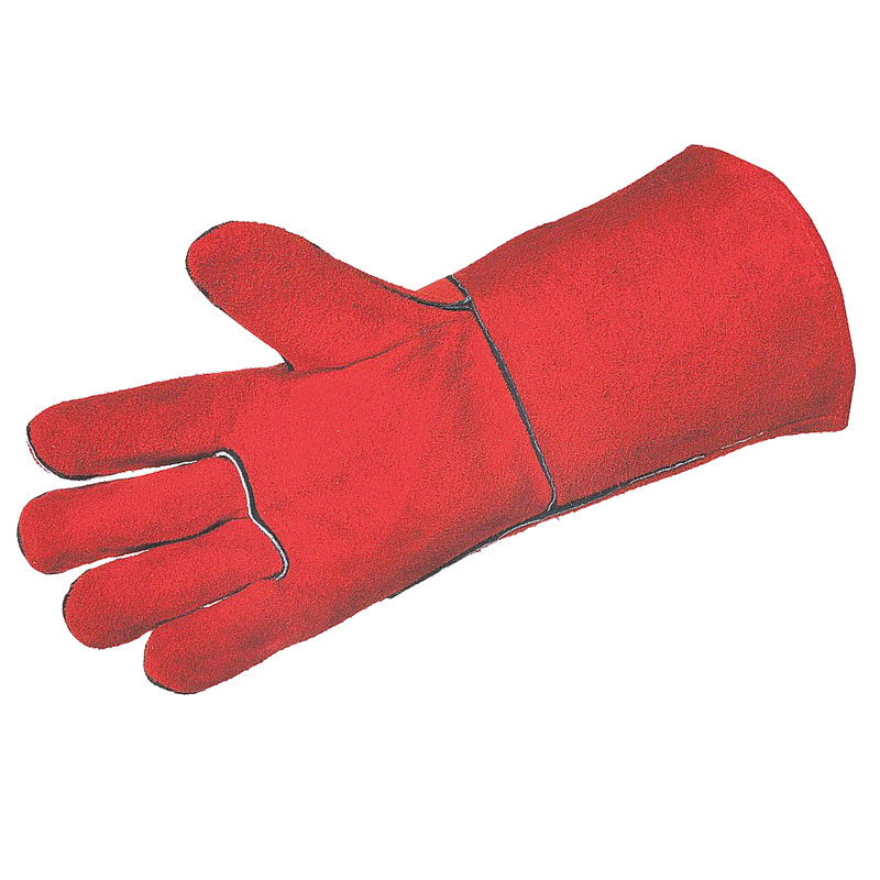 Red Welding Gauntlet One Size 1 Pr
