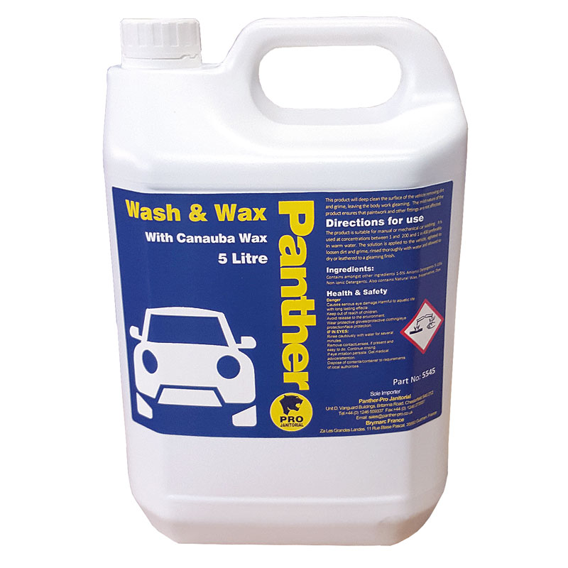 P-Pro Wash & Wax 5Ltr Qty15 Litre