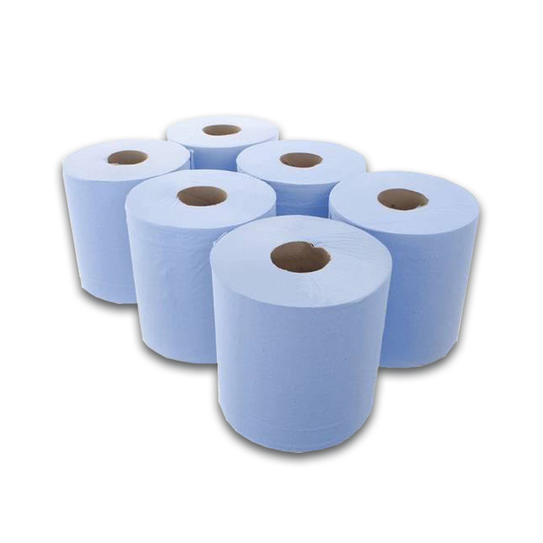 Blue Paper 2Ply Centrefeed 150M Roll Pk62Ply Flat Sheet 180mm x 150M / Roll