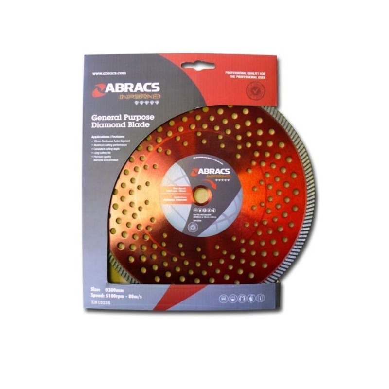 Diamond Cutting Blade 300 x 20mm Bore Pk1300mm x 20mm Bore / 300mm x 20mm Bore