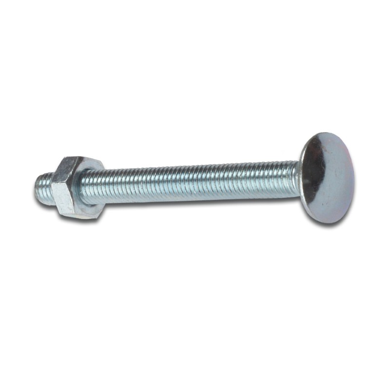 M10 x40 Coach Bolt and nut Pk50M10 x 40 / Cup Square Hex