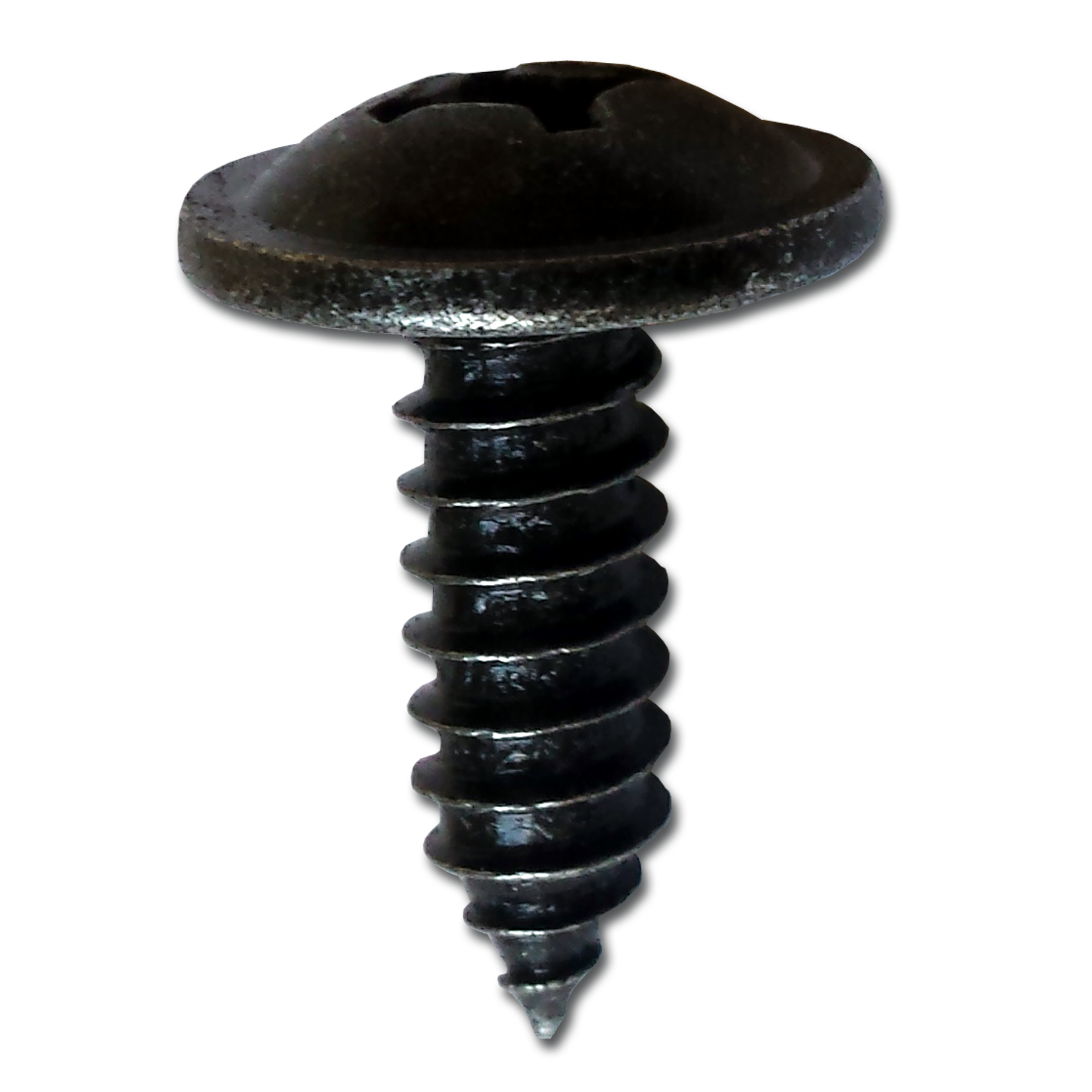 Body Screw Black Finish Pk5019mm Thread Length x 6.3mm Thread