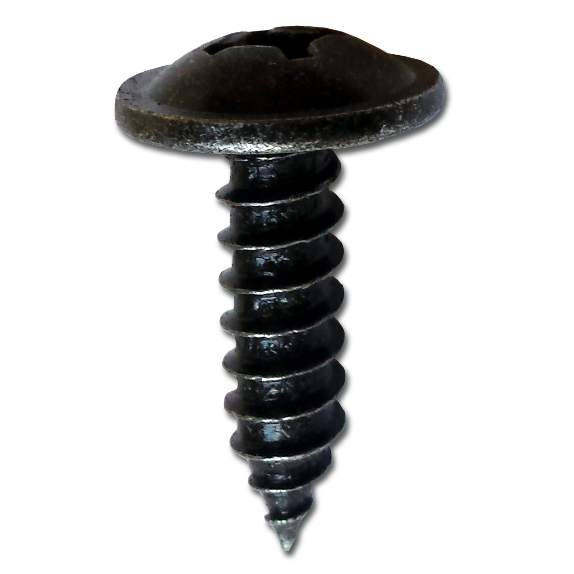 Body Screw Black Finish Pk5025mm Thread Length x 6.3mm Thread