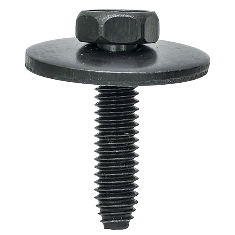 Black Hex Body Screw C/W Washer Pk20M6 x 22mm