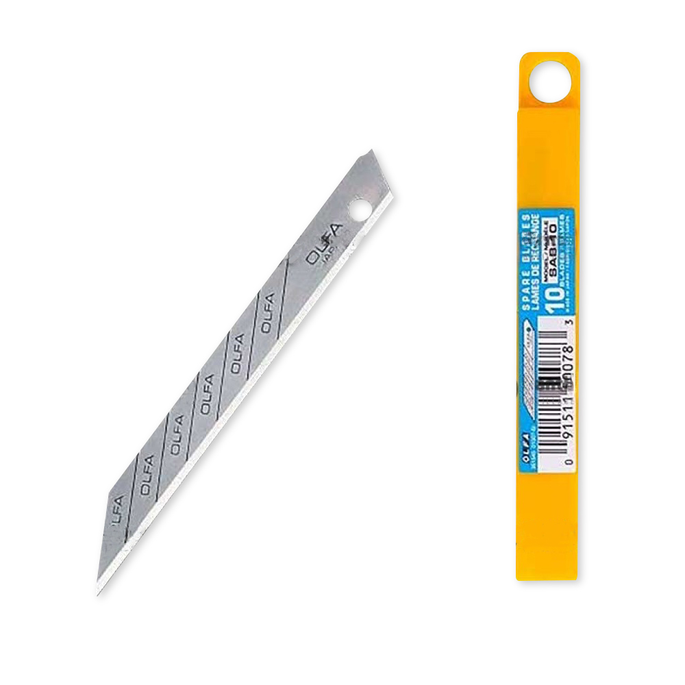 Olfa (9mm snap off 30 deg blades) x 10