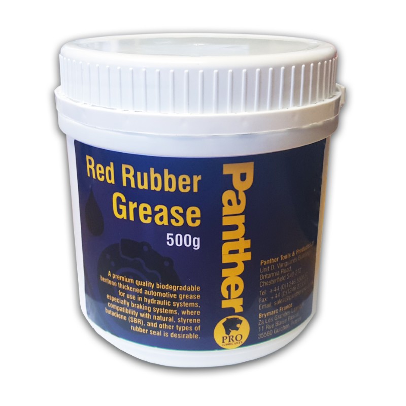Red Rubber Grease 500g Tub Pk1