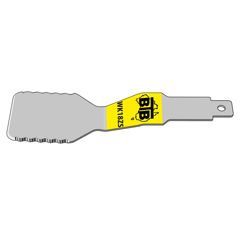 BTB 140mm Large Flat Serrated Blade