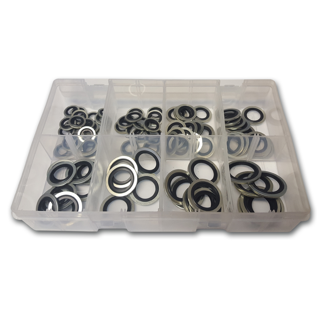 Asstd Metric Bonded Seal Washers Box90pc