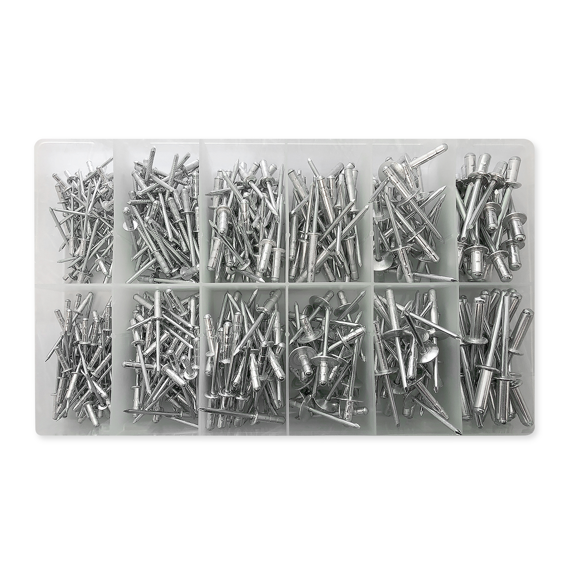 Asst Multigrip Rivets 3.2 - 6.4mm Box415pc