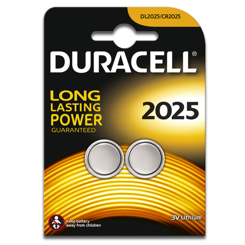 Duracell Lit Coin Cell CR2025 Pk10 (5x2Pk)