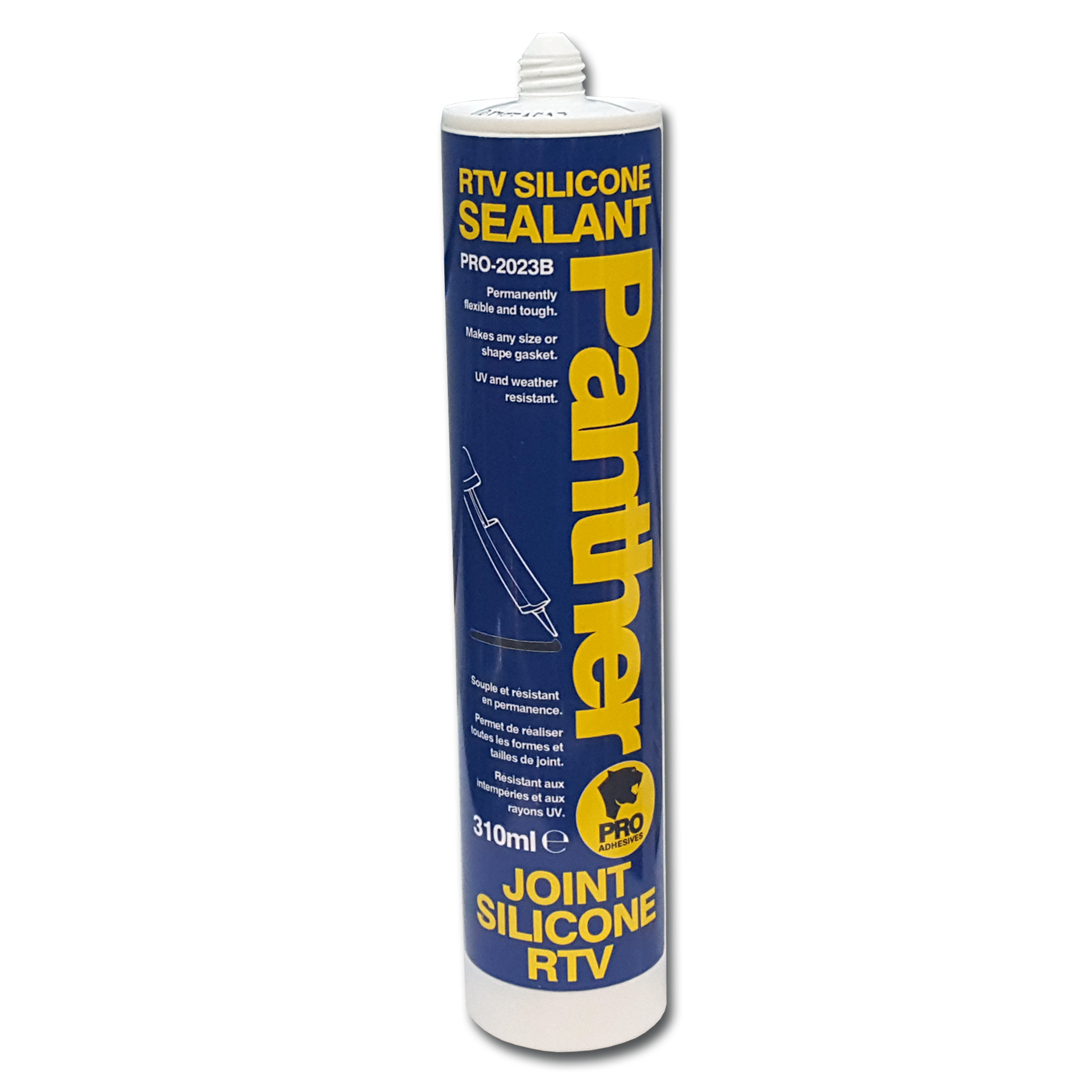 RTV Silicone Sealant BLACK 310ml Pk3Panther-Pro  310ml Cart
