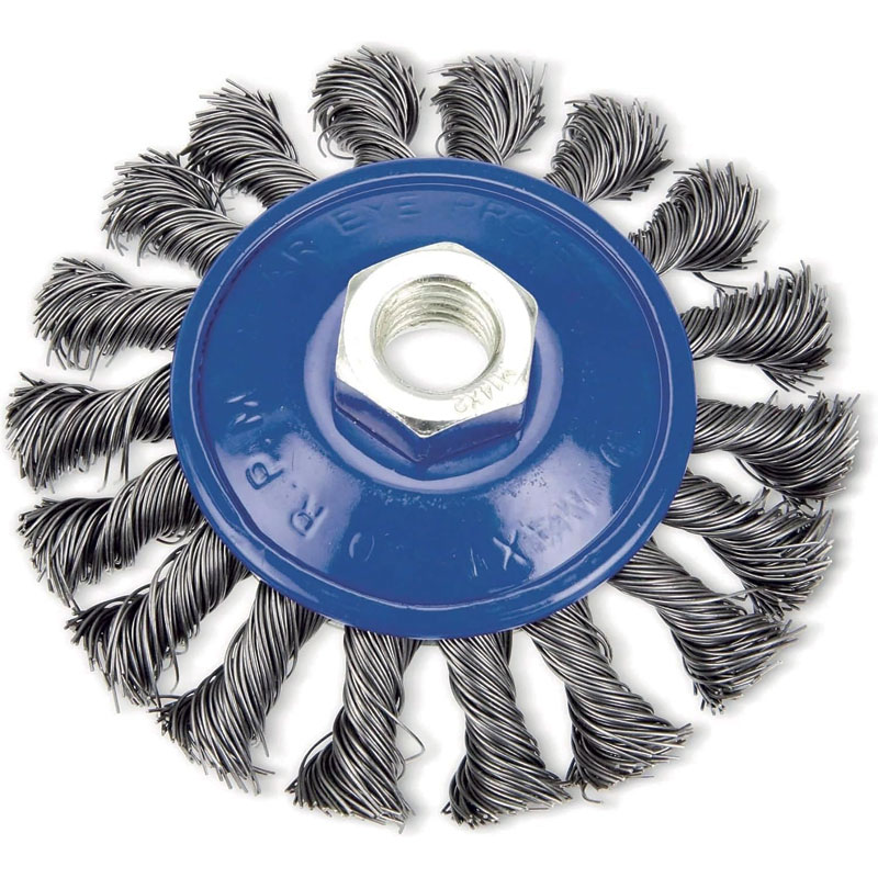 Twist Knot Bevel Wire Brush 100mm xM14 Pk1