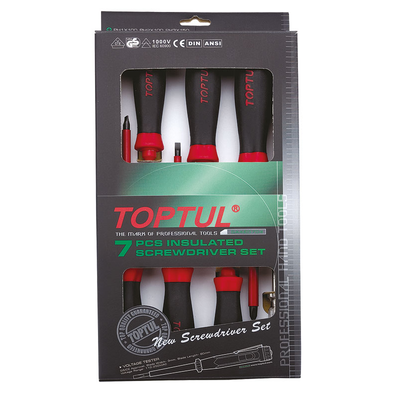 VDE 7 Pce Screwdriver Set 3 slot 3 PH