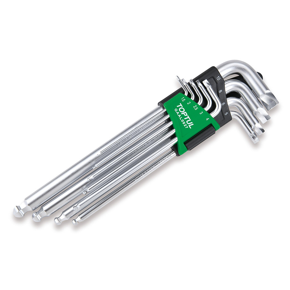 9Pce Extra Long Ball End Hex Extractor Set1.5 2 2.5 3 4 5 6 8 10mm