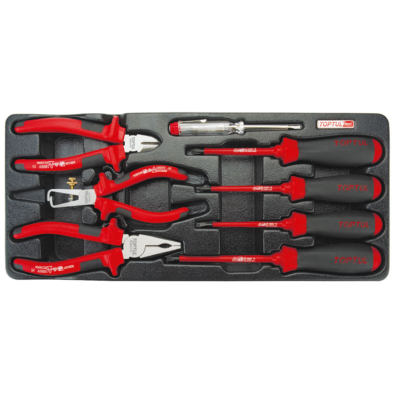 8 Pc VDE Insulated Plier & Screwdriver SetModular Tray Type B