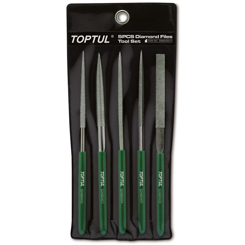 5 Piece Diamond Needle File Set in Pouch