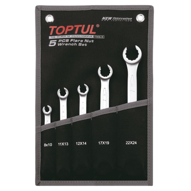 5 Pce Flare Nut Wrench Set