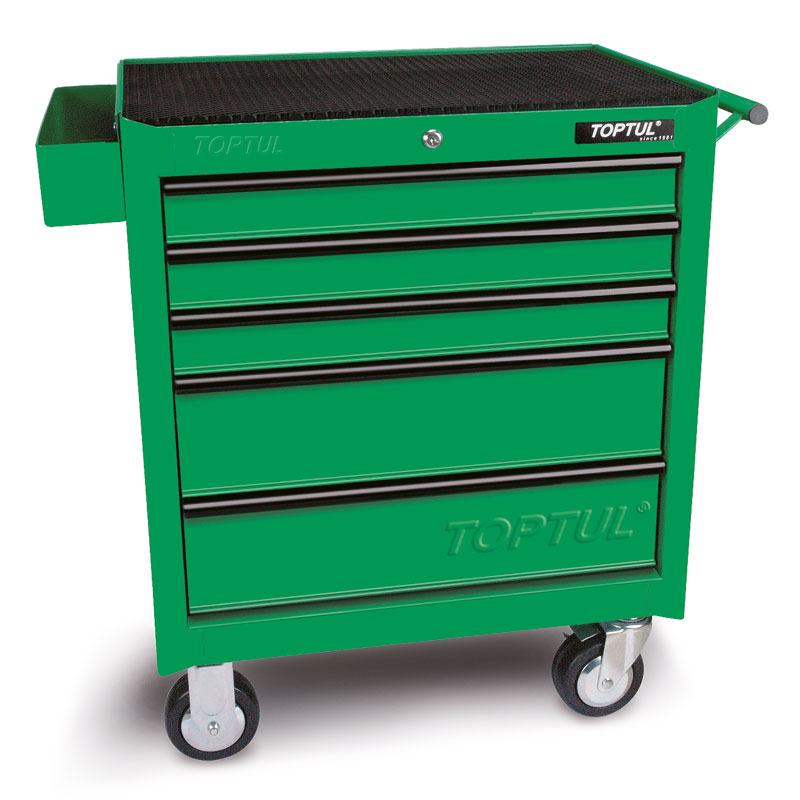 Green 5 Drawer Mobile Tool TrolleyGeneral Series