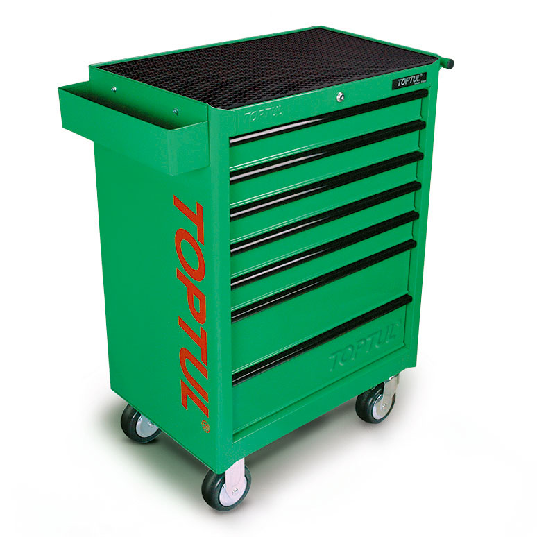 Green 7 Drawer Mobile Tool TrolleyGeneral Series